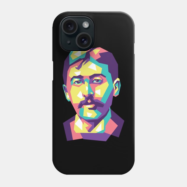 wpap MARCEL PROUST Phone Case by erika design