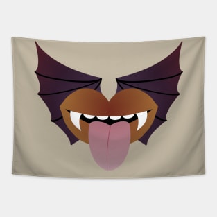 A Vampire's Kiss - BROWN BAT Tapestry