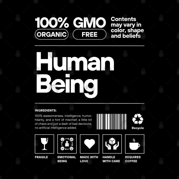 Human Being Label Typography by PilekArtCoID