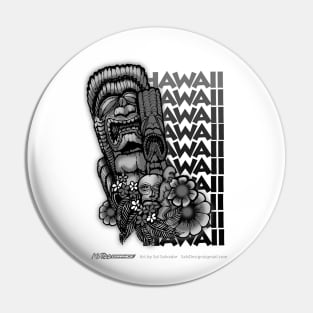 BW Tikis Hawaii Pin