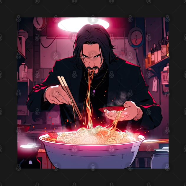 John wick eating with sticks by obstinator