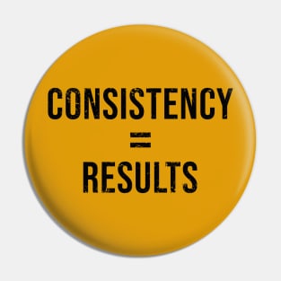 Consistency equals results Pin