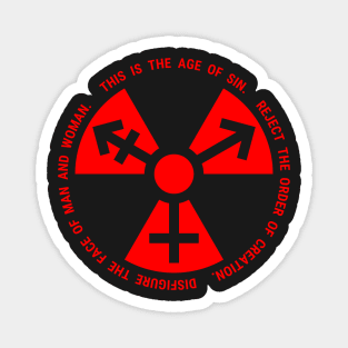 Trans Radiation - Papal Text - Red Magnet