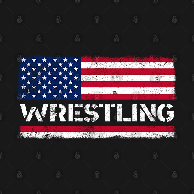 Wrestling 4th of July American Flag by angel