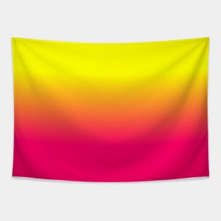 Neon Pink and Neon Yellow Ombré Shade Color Fade Tapestry