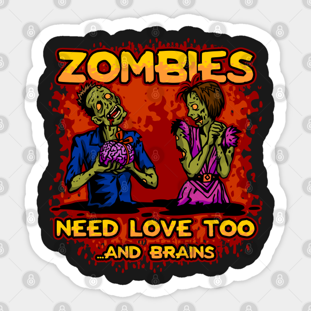 Zombie Love Zombie Aufkleber Teepublic De Each element in a separate layer. teepublic