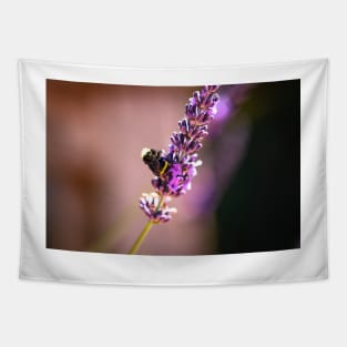 Lavender and bumblebee Tapestry