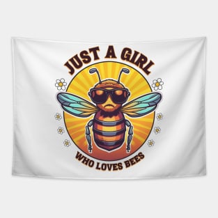 Just a girl who loves bees Tapestry