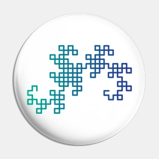 Dragon Curve Fractal Pin