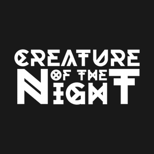 Creature Of The Night Gothic Motif T-Shirt