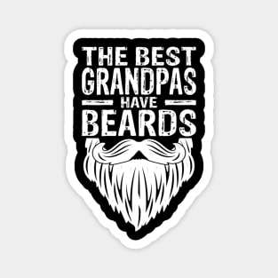 Best Grandpas Beards Tattoos Husband Mens Magnet