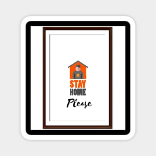 Quarantine Stay Home Magnet