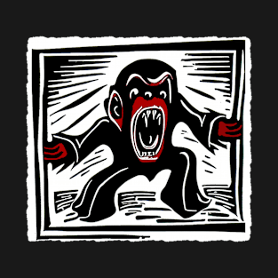 Screaming monkey in a suit T-Shirt