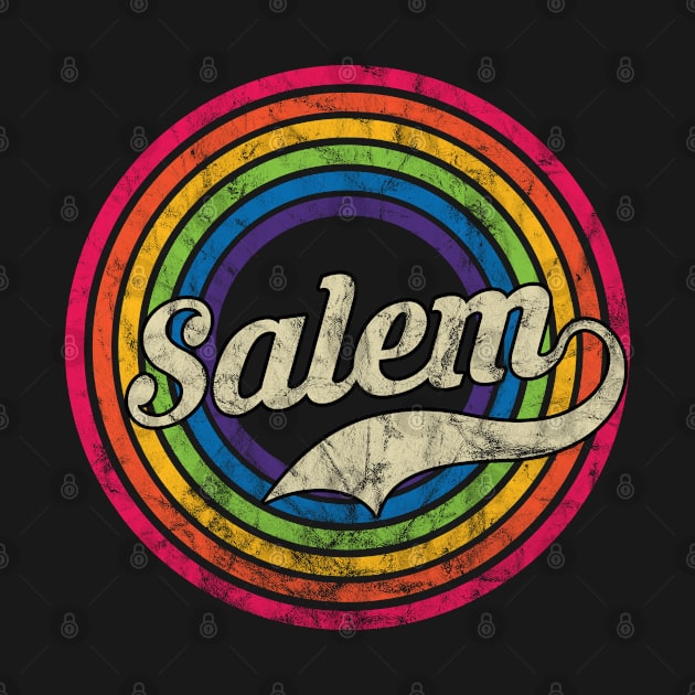 Salem - Retro Rainbow Faded-Style by MaydenArt