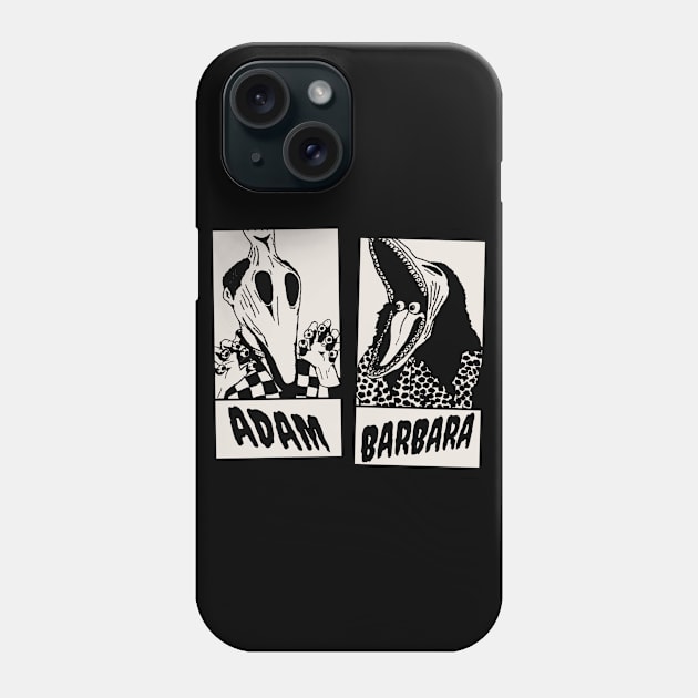 Halloween Ghosts Inspired 80's Monster Couple Phone Case by blueversion