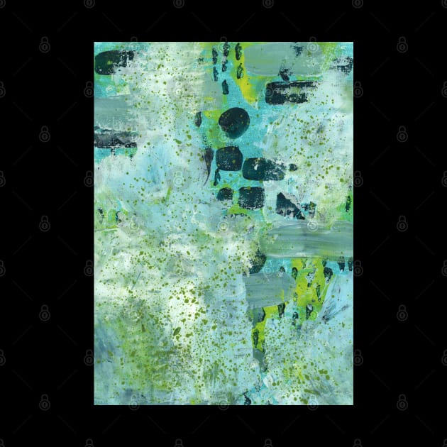 Art Acrylic artwork abstract turquoise by ArtFromK