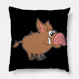 Cute Cartoon Wild Boar Baby Pillow