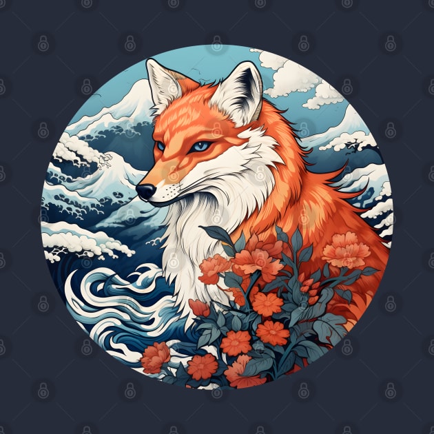 Ukiyo-e fox by beangeerie