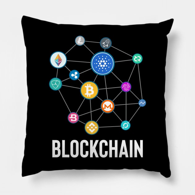 blockchain Pillow by WiZ Collections