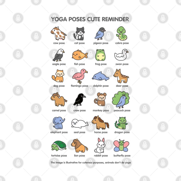 Yoga animal poses cute reminder by agus.cami