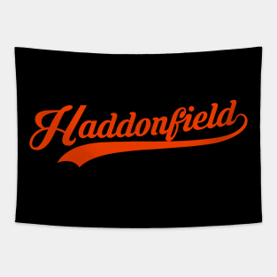 Haddonfield Script 78 ( front & back ) Tapestry