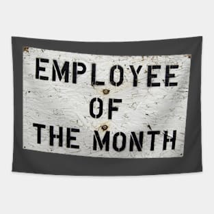 Praise Excellence with Employee of the Month Shirt - Personalized Office Award, Great for Team Gifts & Morale Boost Tapestry