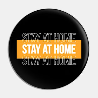 Stay at Home Simple Text Pin