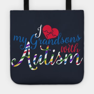 Autism Shirt Grandson Shirt Autism Awareness Shirt Tote