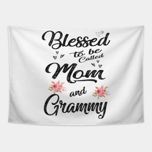 mothers day blessed to be called mom and grammy Tapestry