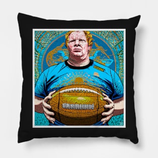 Rugby Player Print Pillow