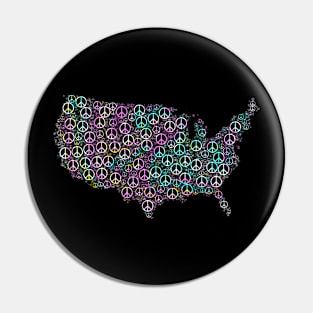 AMERICAN PEACE MAP Pin