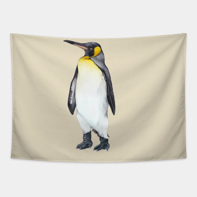 King penguin Tapestry by IndiasIllustrations