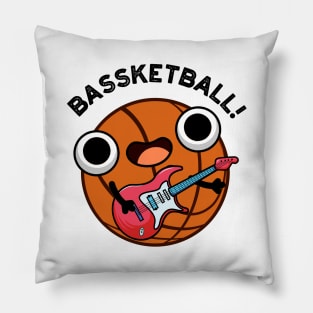 Bassketball Funny Basketball Music Pun Pillow