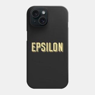 Yellow Epsilon Sunshine Letter Phone Case