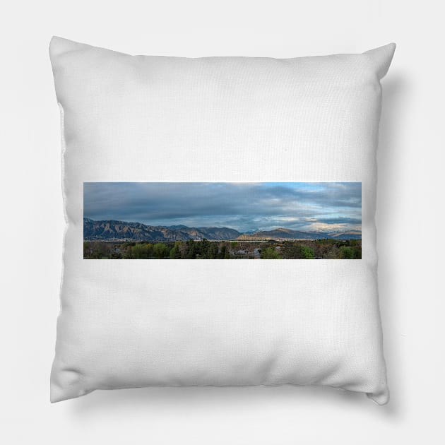 San Gabriel Mountains Pillow by MCHerdering