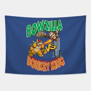 Bowzilla vs DonkeyKing Tapestry