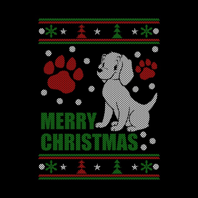 Merry Christmas dog ugly sweater by Him