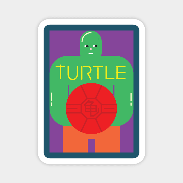 Turtle man Magnet by Samefamilia