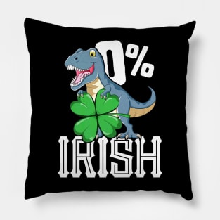 Rex St Patricks Day Dinosaur Pillow