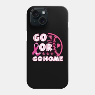 Strike Out Breast Cancer Awareness Baseball Lover  Men Boy Phone Case