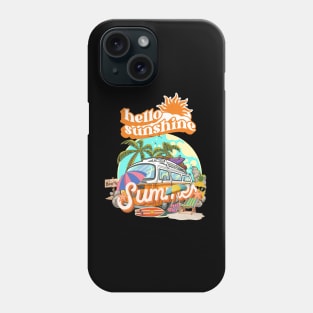 hello sunshine: summer Phone Case