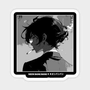 Smoking Male - Anime Aesthetic Magnet