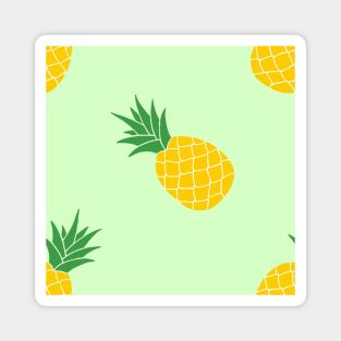 Green Pastel Pineapple Magnet