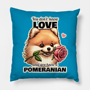 Pomeranian Valentine's day Pillow