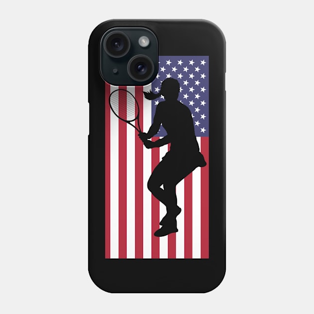 US Open Tennis Silhouette Phone Case by TopTennisMerch