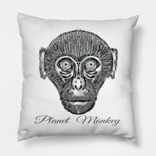 Bored Ape on Planet Monkey Pillow