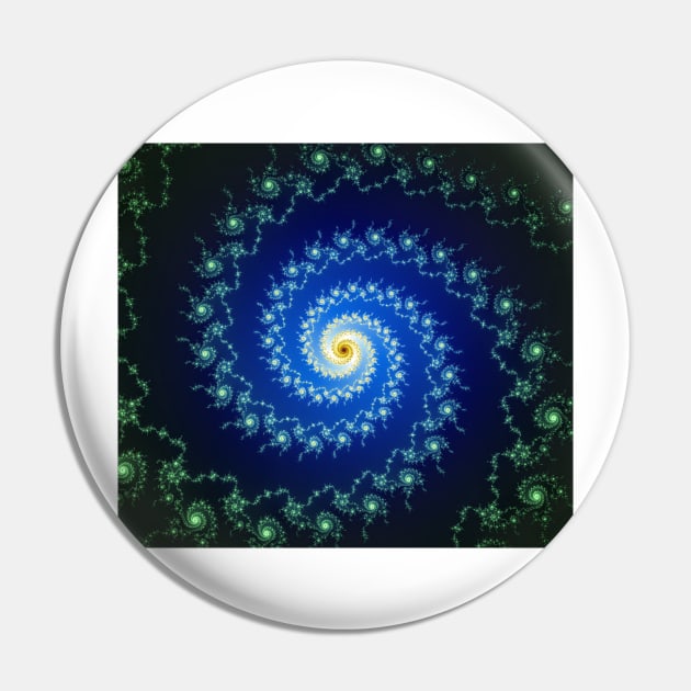 Fractal Spiral Pin by Salvastore 