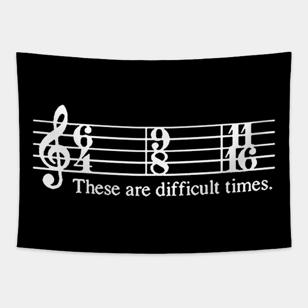 These Are Difficult Times Tapestry by QUYNH SOCIU