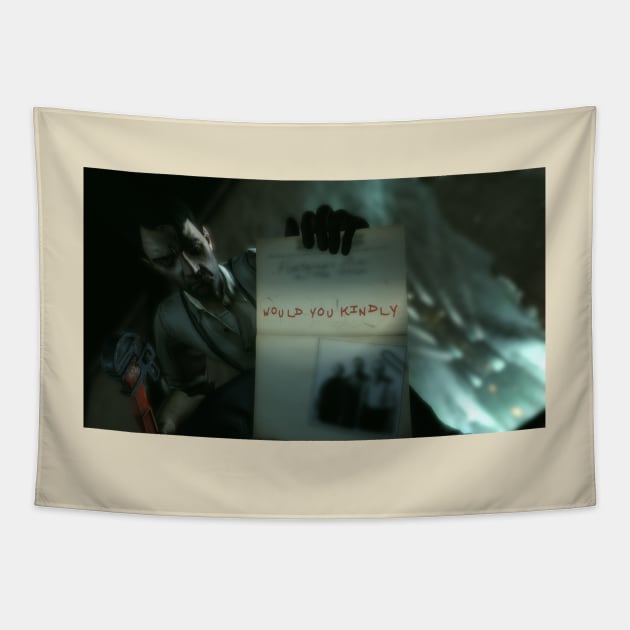 Atlas: Would you Kindly Poster Tapestry by gruntcooker