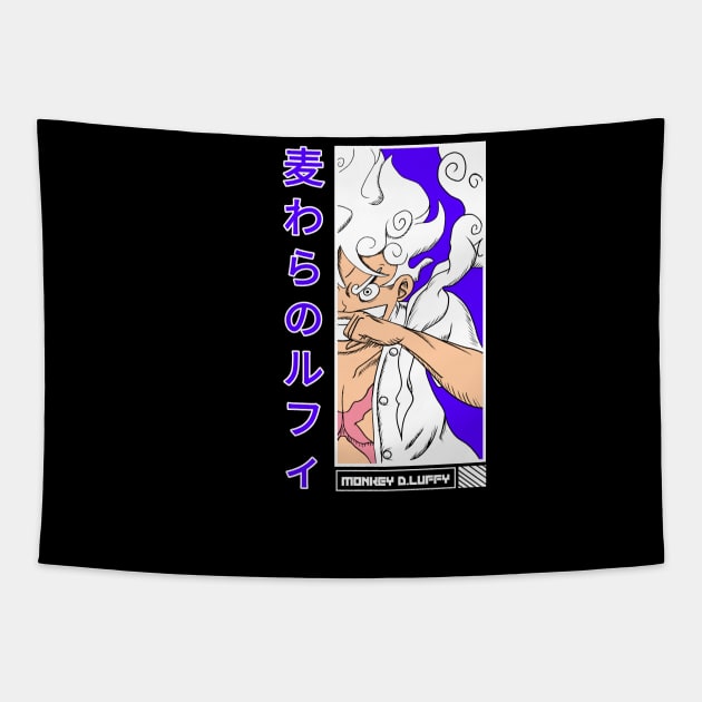 Luffy Gear 5 Tapestry by melati streetwear